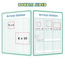 Dry Erase Multiplication/Fraction/Place Value Whiteboard For Kids,Math Manipulatives White Board For Kids Homeschool Educational Calculations Practice Board Mathematical Teaching Aids - Multicolor - View 10