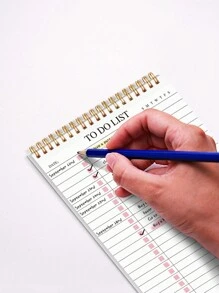 Trees 3pcs Undated To-Do List Notebooks, Daily Planner Organizer, Spiral Bound, Improve Efficiency, 8.5" X 5.5", 100gsm Paper, Pink + Green + Blue, Essential For Back To School Season - Multicolor - View 6