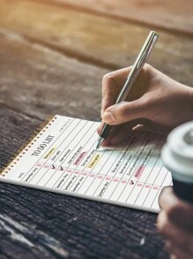 Trees 3pcs Undated To-Do List Notebooks, Daily Planner Organizer, Spiral Bound, Improve Efficiency, 8.5" X 5.5", 100gsm Paper, Pink + Green + Blue, Essential For Back To School Season - Multicolor - View 7