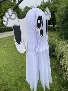 1个幽灵纸质挂饰，3D灯笼装饰，幽灵挂件