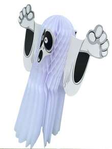 1个幽灵纸质挂饰，3D灯笼装饰，幽灵挂件