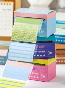 1 Set Of 70pcs Creative Box Lift Sticky Notes, Student Memo Message Stickers, Diary Classification Index Labels - Multicolor - View 1
