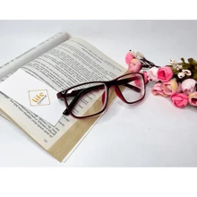 Myopia Glasses -0.50 To -5.00 Long Distance Vision With Negative Degree Blue With Red - 酒紅色 - 查看 2