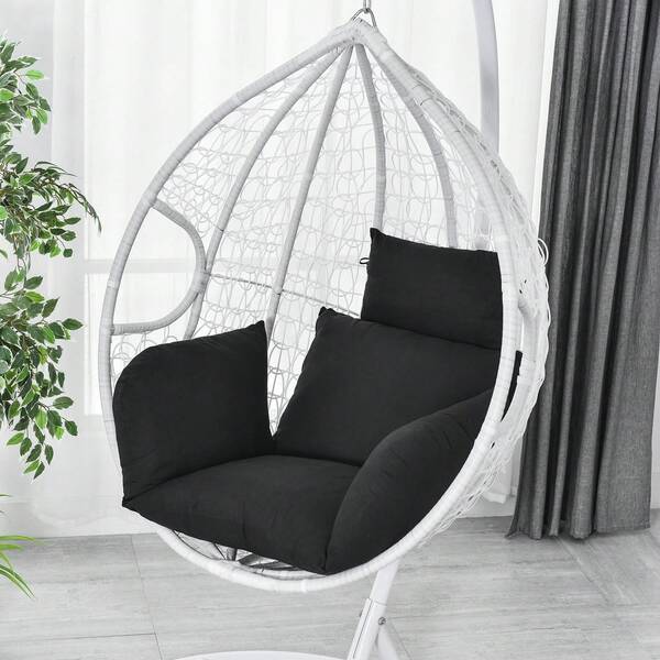 Thick Swing Chair Cushion, Soft Hammock Seat Pad, Breathable Hanging Egg Chair Pillow, Indoor/Outdoor Cozy Lounger Pad, Removable & Washable