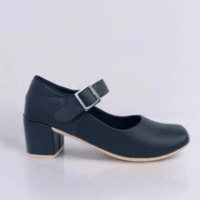 Women's Mary Jane Sandals With Thick Heel And Buckle Comfortable Fashion - 黑色 - 查看 3