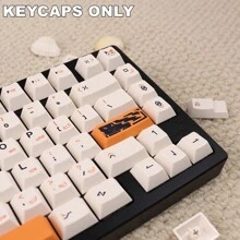 (Keycaps Only)144 Keys Splendid Cat PBT Keycaps Cherry Profile Dye-Sublimated Legends Custom Keycap Set For All Cross-Shaped Axis (Cherry-Style) Switches Mechanical Keyboard Caps Desktop Computer DIY Kit Mechanical Keyboard Accessories Keycaps Only No Keyboard - Beige - View 10