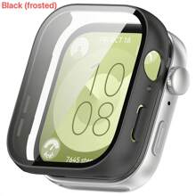 1pc PC + Tempered Glass Protective Case Compatible With Huawei Watch Fit 3