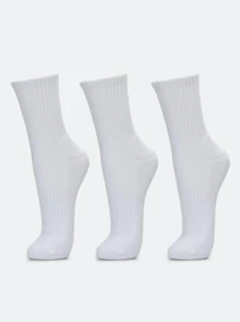 Kit 6 Pairs Of Lupo Style Men's Long Ankle Socks 36-44 - trắng - Xem 4