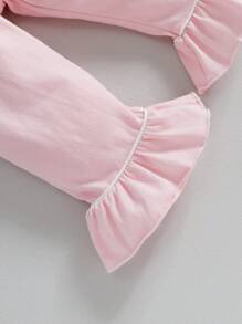 Kleinkind-Schlafanzug-Set mit Knopfleiste für Kleine Mädchen, 9 Monate – 6 Jahre