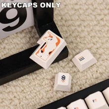 (Keycaps Only)144 Keys Splendid Cat PBT Keycaps Cherry Profile Dye-Sublimated Legends Custom Keycap Set For All Cross-Shaped Axis (Cherry-Style) Switches Mechanical Keyboard Caps Desktop Computer DIY Kit Mechanical Keyboard Accessories Keycaps Only No Keyboard - Beige - View 11