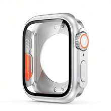 Screen Protector Cover Compatible With Apple Watch 46mm 42mm 44mm 45mm 40mm 41mm Hard PC Front Rear Bumper Case Compatible With Apple Watch 10 9 8 7 6 5 4 Change To Ultra