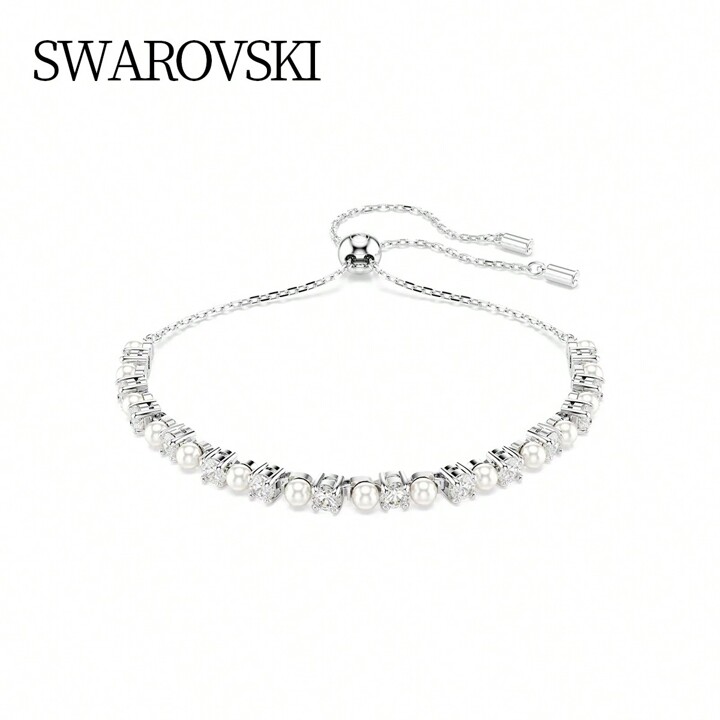 Swarovski MATRIX:BRACELET 3MM WHITE/RHS M 5689633 | SHEIN USA