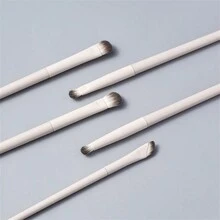 5 Pieces Eye Makeup Brush Set, Precision Blending & Smudging, Multi-Purpose Cosmetic Applicators, Ideal For Beginners - Beige - View 4