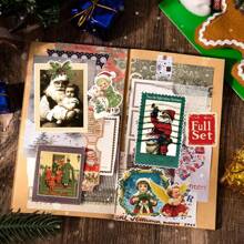 25 件圣诞贴纸，圣诞节时尚装饰品，适用于笔记本电脑水瓶信封礼品标签工艺品窗户滑雪板圣诞派对礼品 - 彩色 - 查看 3