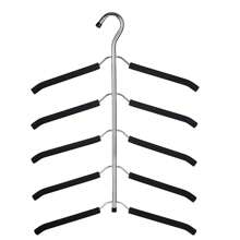 Multifunctional Clothes Hanger, Traceless Sponge Hanger, 360 Degree Rotating Clothes Hanging Rack, Multi-Layer Space-Saving Clothes Support, T-Shirt Drying Rack, Wardrobe Organizer, Bedroom Dorm Accessories, Storage And Organization Decorations Decor Festival Decor Room Decor Home Decor Decor Bedroom Decor Dress Pants Shoes Jeans Boots Skirt,Spring,Minimalist,Summer Tops - Black - View 10