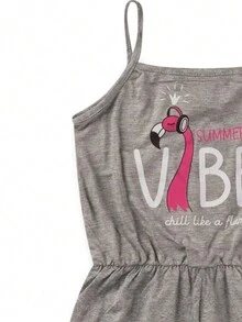 Vibes Iaia Light Gray Summer Romper For Girls Summer New Arrivals - 淺灰色 - 查看 2