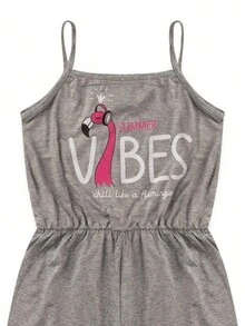 Vibes Iaia Light Gray Summer Romper For Girls Summer New Arrivals - 淺灰色 - 查看 3