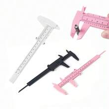 Thước cặp nhựa Vernier 1 Count Double Rule Scale, dùng để đo chiều dài, đường kính ngoài, đường kính trong và độ sâu của các bộ phận - thước cặp - Xem 5
