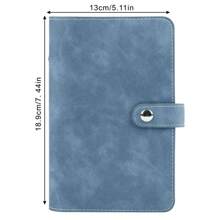A6 Faux Leather Button Closure Loose Leaf Binder With Cash Envelope Pockets & Replacement Storage Bag, Ideal For Budgeting And Saving In Daily Life Or Traveling, For Planners And Money Savers, Including Notebook Inserts Back To School,Back To School,School Supplies,Savings Plan,Biweekly Savings Plan,10000 Savings Plan,Savings Strategy