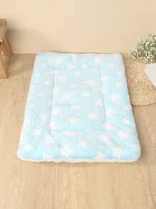 Almohadilla para cama de mascotas de fibra de poliéster, estilo lindo, transpirable, lavable y gruesa, adecuada para gatos y perros pequeños y medianos durante todo el año (adecuada para perros felices como Teddy/Oso de peluche, no adecuada para perros grandes)