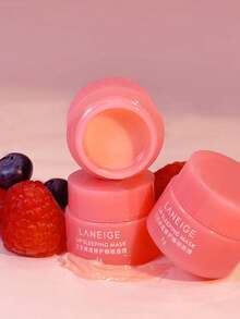 Laneige Mặt nạ ngủ mini 3g*3 miếng, hương dâu, giàu vitamin C chống oxy hóa, nuôi dưỡng và dưỡng ẩm, son dưỡng môi, mỹ phẩm Hàn Quốc, bộ quà tặng. - 3g * 3 cái - Xem 9