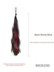 1 pièce Perruque en fibre de polyester pour femmes, désinvolte, de fête et de rue - Chignon autoportant, queue de cheval tie-and-dye, fabricant de chignon mou, Chouchou de perruque pour les déplacements quotidiens, les rendez-vous, l'école, les achats, les voyages, la maison, les rassemblements