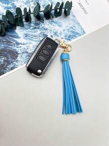 1 Móc khóa tua rua "Độc đáo" sang trọng - Da Pu, Chủ đề hoạt hình/Punk - Hoàn hảo cho túi xách và chìa khóa xe hơi của phụ nữ - Quà tặng lý tưởng cho sinh nhật hoặc Giáng sinh Halloween - tua - Xem 4