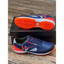 Society Football Boots Stitched Sole Does Not Come Off Synthetic Grass Best Quality - Orange - View 2