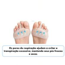 Pair Of 7.2x4.1cm Anti-Slip Silicone Gel Insoles Anti-Crack Heel Remover - 1 對 - 查看 3