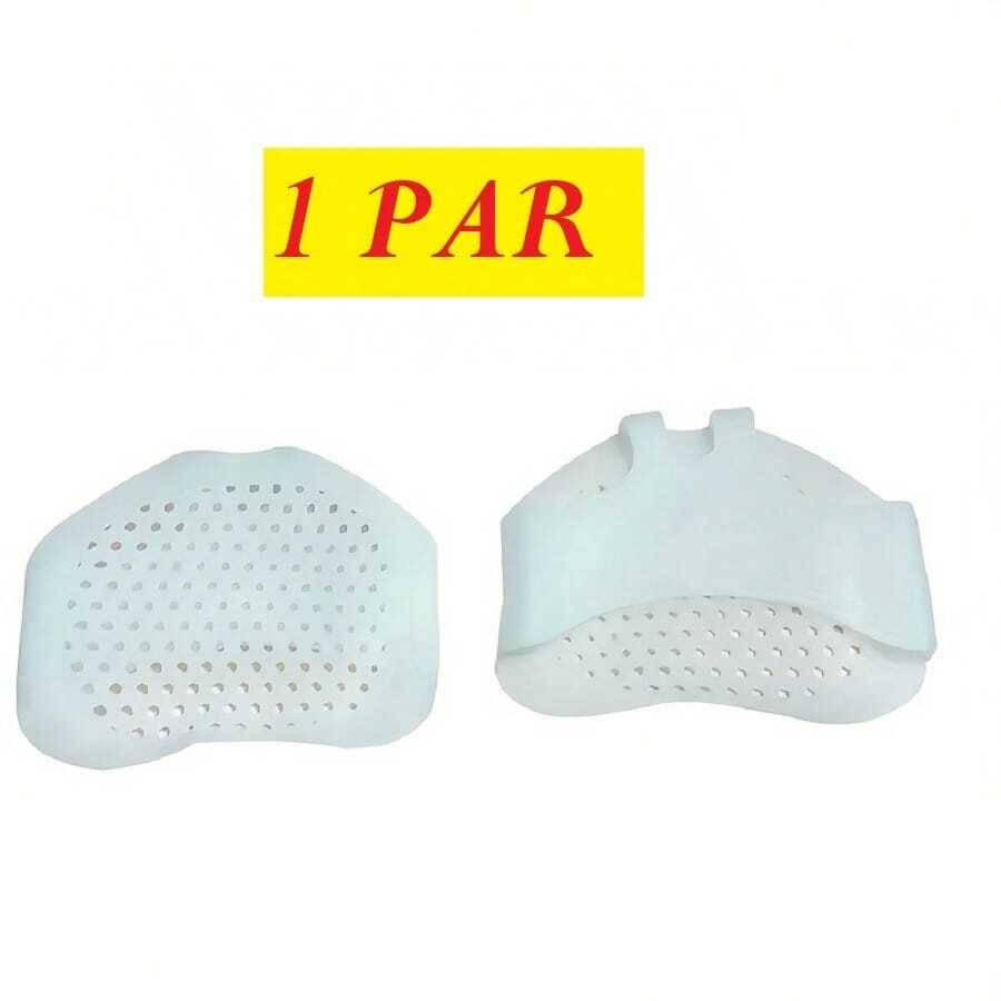 Pair Of 7.2x4.1cm Anti-Slip Silicone Gel Insoles Anti-Crack Heel Remover - 1 對 - 查看 1