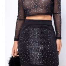 Black Skirt Rain Of Predators Tulle One Size Fits All - 黑色 - 查看 3