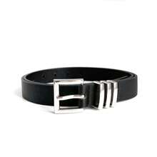 Simple Casual Belt Silver Buckle 2024 Popularity - màu đen - Xem 4