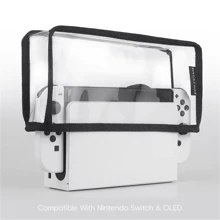 DATA FROG Dust Cover Dustproof Case Mesh Stopper Anti-Scratch Sleeve Compatible Switch & OLED NS Switch Charging Dock