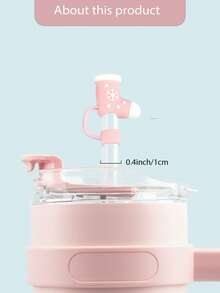 4 piezas Tapas de sorbete de silicona navideñas - Lindas cubiertas de sorbete reutilizables para vasos, compatibles con 10 mm, perfectas para regalos y decoraciones navideñas