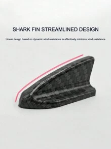 10pcs Car Modifications Shark Fin Antenna Roof Top Decorative Tail Fin Sticker Accessories - Multicolor - View 4