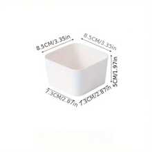 1 pièce Boîte de rangement de tiroir, organisateur de tiroir de bureau, boîte de rangement de tiroir de bureau en plastique transparent pour ustensiles de cuisine, fournitures de bureau et de papeterie