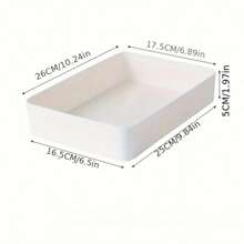 1 pièce Boîte de rangement de tiroir, organisateur de tiroir de bureau, boîte de rangement de tiroir de bureau en plastique transparent pour ustensiles de cuisine, fournitures de bureau et de papeterie