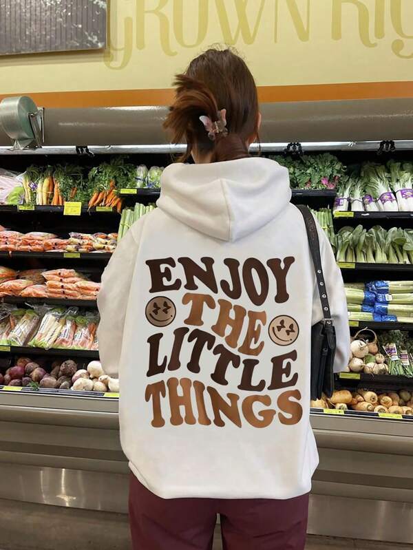 Alfabeto Criativo Moda Impressão Moda Esportes Top Feminino Casual Moda Moletom Com Capuz