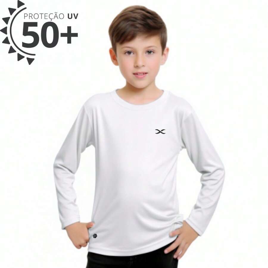 UV Thermal Shirts For Kids - 2 To 16 Years - Boys - Teens - Baby - UV Blouse - 白色 - 查看 1