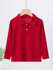 3pcs Young Girls' Long Sleeve Polo Shirt And Casual Long Sleeve T-Shirts Set, Spring Autumn - Multicolor - View 4