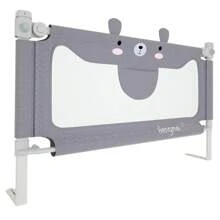 Froadp Fall Protection Bed Rail Baby Bed Rail With Adjustable Height Child Bed Rail For Toddler Beds, Parent Beds & All Mattresses Solid Wood Beds - Grey - View 3