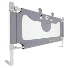 Froadp Fall Protection Bed Rail Baby Bed Rail With Adjustable Height Child Bed Rail For Toddler Beds, Parent Beds & All Mattresses Solid Wood Beds - Grey - View 5