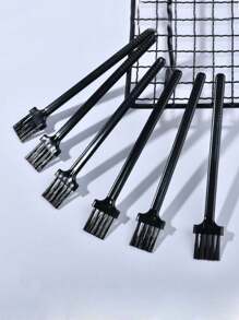 4 件装塑料手柄尼龙除尘清洁刷，软毛小刷子，用于清洁电脑、手机、咖啡机、压蒜器、剃须刀、家用电器和键盘除尘