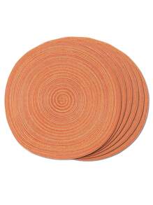 2 pezzi/4 pezzi/6 pezzi, Sottopiatto rotondo intrecciato da 15", lavabile, antiscivolo e resistente al calore, adatto per casa, pranzo, decorazione festa