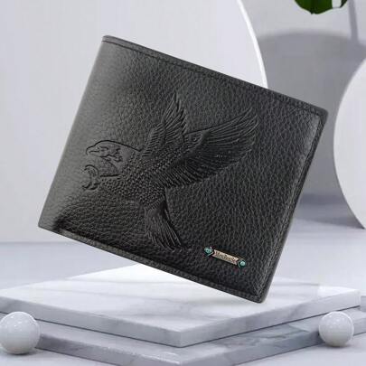 Portofel din piele PU pentru bărbați la modă, portofel pentru monede de mare capacitate, suport pentru carduri cu mai multe sloturi pentru carduri și fermoar, portofel cu buzunar pentru monede, cadou de sărbători pentru bărbați, potrivit pentru adolescenți, casual, activități în aer liber, sport, vacanță, călătorii, absolvire, accesorii pentru rochii de ziua de naștere, idei de Ziua Îndrăgostiților