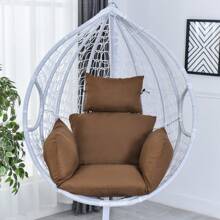 Thick Swing Chair Cushion, Soft Hammock Seat Pad, Breathable Hanging Egg Chair Pillow, Indoor/Outdoor Cozy Lounger Pad, Removable & Washable - 咖啡棕 - 查看 6