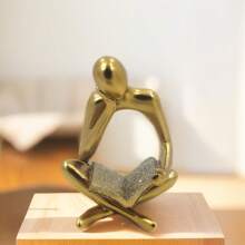 Reader Figurine Decorative Abstract Reading Man Reading Decoration Ornament Elegant Statue Thinker Thinker DOL-04/03 - 04B - 查看 3