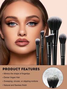 60件套化妆刷套装，包含30支化妆刷和5个化妆海绵，适用于液体化妆品。产品名称：化妆刷套装、化妆刷套装、化妆刷套装、完整化妆套装、化妆刷套装、完整化妆套装、刷子套装、化妆刷套装、化妆礼品套装、套装、赠品、专业化妆刷、完整化妆套装。 - 彩色 - 查看 3