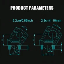 Motocross Handle Clamp Universal Extend Adapter 22mm 28mm For  For BMW Heightening Motorcycle Handlebar Riser - Multicolor - View 2