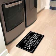 1 件装洗衣房地毯垫，字母组合印花厨房地垫，防滑防尘地毯，耐用地毯，可机洗，入口垫，适用于厨房、洗衣房、浴室、客厅、家居装饰、室内装饰配件 - 彩色 - 查看 15